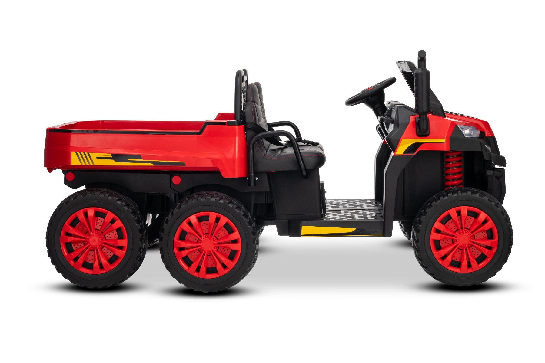 6 Kolies so zadným odpružením