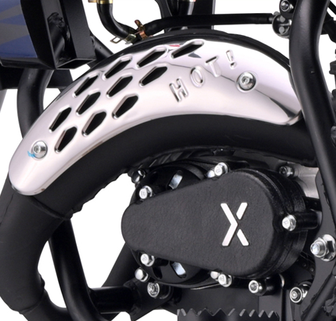 Chrómovaný chránič výfuku