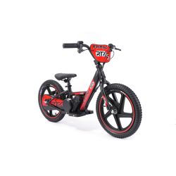 Detské elektrické odrážadlo RIRIBIKE RTX6 24V (16”), červené, Lítiová batéria, 250W Motor, Kotúčová brzda, Nastaviteľné mäkké PU sedadlo