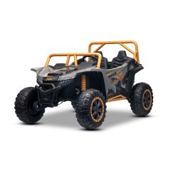 Elektrická bugina Arctic CAT XXL 4x4 24V, sivá, dvojmiestna, Mäkké EVA kolesá, Výkonné motory, Lítiová batéria, MP3 Prehrávač s Bluetoothom, odpružená zadná náprava, koženkové sedadlá, Originál Licencia