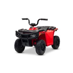 Licencovaná elektrická štvorkolka Arctic Cat 12V so zadným pohonom, červená, LED svetlá, Lítiová batéria, 2 x 25W motor, Originál Licencia