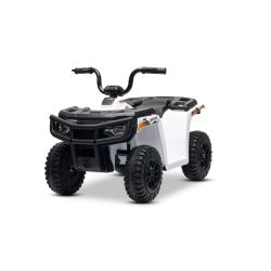 Licencovaná elektrická štvorkolka Arctic Cat 12V so zadným pohonom, biela, LED svetlá, Lítiová batéria, 2 x 25W motor, Originál Licencia