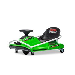 Beneo Motors driftovacia Motokára 24V, zelená, 300W Bezkartáčový Motor, Lítiová batéria, Drift režim s rýchlosťou 14 Km/h, Masívna železná konštrukcia, Bezpečnostný pás, Športové sedadlo, Multifunkčný volant