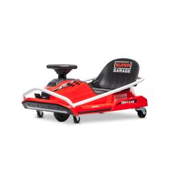 Beneo Motors driftovacia Motokára 24V, červená, 300W Bezkartáčový Motor, Lítiová batéria, Drift režim s rýchlosťou 14 Km/h, Masívna železná konštrukcia, Bezpečnostný pás, Športové sedadlo, Multifunkčný volant
