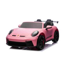 Zánovné elektrické autíčko Porsche 911 24V s pohonom 4x4, ružové, Dvojmiestne sedadlo, 2,4 GHz diaľkové ovládanie, USB/AUX Vstup, 200W motory, Odpruženie, Lítiová batéria, LED svetlá vpredu aj vzadu, ORIGINÁL licencia