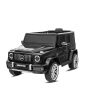 Elektrické autíčko Mercedes G, čierne, Jednomiestné sedadlo, Lítiová batéria, 2,4 GHz DO, 2XMOTOR, USB, SD karta, ORGINAL licencia