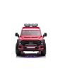 Elektrické autíčko Ford Super Duty 24V červené, Dvojmiestne, Pohon 4X4 s vysokovýkonnými 24V motormi a odpružením, Dvojité zadné EVA kolesá, 2,4 GHz Diaľkový ovládač, Svetelná rampa LED, MP3 prehrávač s USB vstupom, ORIGINÁL licencia