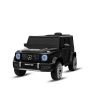 Elektrické autíčko Mercedes G, čierne, Jednomiestné sedadlo, Lítiová batéria, 2,4 GHz DO, 2XMOTOR, USB, SD karta, ORGINAL licencia