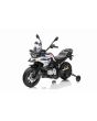 Elektrická Motorka BMW F850 GS, Licencované, 12V batéria, EVA mäkké kolesá, 2 x 35W motor,LED Svetlá, Pomocné kolieska, biela