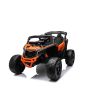 Elektrické autíčko Can-am Maverick - Jednomiestny model s pohonom 4X4, oranžový, Nezávislé odpruženie, 2,4 Ghz diaľkové ovládanie, 4 x 35W Motory, EVA kolesá, koženkové sedadlo, MP3 prehrávač so vstupom USB/AUX, Licencované