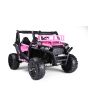 Elektrické autíčko UTV 24V, ružové, dvojmiestné, 2 x 200 W Motor, Lítiová batéria, EVA kolesá, odpružené nápravy, ektrická brzda, čalúnené sedadlo, 2,4 GHz DO, Dvojmiestne, USB, SD karta