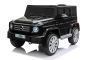 Elektrické autíčko Mercedes G500 12V, čierne, 2,4 GHz diaľkové ovládanie, USB / SD Vstup, odpruženie, Lítiová batéria, LED svetlá, ORIGINÁL licencia
