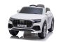 Elektrické autíčko Audi Q8, 12V, 2,4 GHz diaľkové ovládanie, USB / SD Vstup, LED svetlá, 12V batéria, mäkké EVA kolesá, 2 X MOTOR, biele, ORIGINÁL licencia