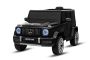 Elektrické autíčko Mercedes G, čierne, Jednomiestné sedadlo, Lítiová batéria, 2,4 GHz DO, 2XMOTOR, USB, SD karta, ORGINAL licencia
