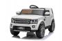 Elektrické autíčko Land Rover Discovery, 12V, 2,4 GHz diaľkové ovládanie, USB / AUX Vstup, odpruženie, otváracie dvere a kapota,  2 X 35W MOTOR, biela, ORIGINAL licencia