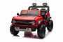 Elektrické autíčko Ford Bronco XL s pohonom zadných kolies, licencované (Dvojmiestne), červené, Lítiová batéria, Vysoký podvozok, Dve sedadlá, Odpružená zadná náprava, 2,4 GHz Diaľkový ovládač, MP3 prehrávač so vstupom USB, LED svetlá