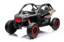 Elektrické autíčko Can-am Maverick, čierny, dvojmiestne, odpružená zadná náprava, 2,4 Ghz diaľkové ovládanie, prenosná batéria, 4 x 35W Motory, EVA kolesá, koženkové sedadlá, MP3 prehrávač so vstupom USB/SD, Licencované