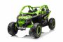 Elektrické autíčko Can-am Maverick, zelený, dvojmiestne, odpružená zadná náprava, 2,4 Ghz diaľkové ovládanie, prenosná batéria, 4 x 35W Motory, EVA kolesá, koženkové sedadlá, MP3 prehrávač so vstupom USB/SD, Licencované