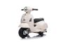 Elektrická motorka Vespa GTS, biele, s pomocnými kolesami, Licencované, Lítiová batéria, Koženkové sedadlo, 30W motor