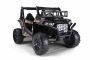 Elektrické autíčko UTV 24V, čierne, dvojmiestné, 2 x 200 W Motor, Lítiová batéria, EVA kolesá, odpružené nápravy, ektrická brzda, čalúnené sedadlo, 2,4 GHz DO, Dvojmiestne, USB, SD karta