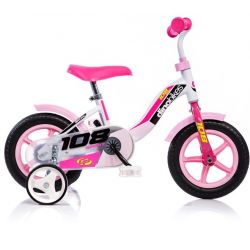 DINO Bikes - Detský bicykel 10" 108LG - ružový 2017