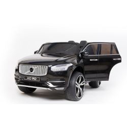 Elektrické autíčko Volvo XC90, čalúnené sedadlo, 2,4 GHz DO, kľúč, 2X MOTOR, Dvojmiestne, čierne, USB, SD karta, ORGINAL licencia