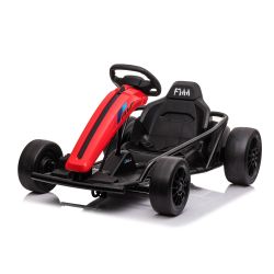 Zánovná driftovacia Motokára DRIFT-CAR 24V, Červená, Hladké Drift kolieska, 2 x 350W Motor, Drift režim s rýchlosťou 13 Km/h, 24V Batéria, Masívna konštrukcia