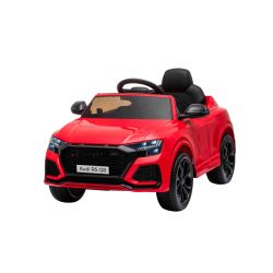 Elektrické autíčko Audi RSQ8, 12V, 2,4 GHz diaľkové ovládanie, USB / AUX Vstup, LED svetlá, 12V batéria, mäkké EVA kolesá, 2 X 35W MOTOR, červená, ORIGINÁL licencia