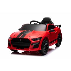 Elektrické autíčko Ford Shelby Mustang GT 500 Cobra, červené, 2,4 GHz diaľkové ovládanie, USB Vstup, LED Svetlá, 2 x 30W motor, ORIGINÁL licencia