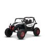 Elektrické autíčko NEW RSX 24V, Biele, Pohon 4x4, Lítiová batéria, EVA kolesá, Odpružené nápravy, Dvojmiestne koženkové sedadlo, Diaľkový ovládač, MP3 prehrávač so vstupom USB/AUX
