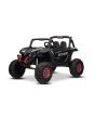Elektrické autíčko NEW RSX 24V, Čierne, Pohon 4x4, Lítiová batéria, EVA kolesá, Odpružené nápravy, Dvojmiestne koženkové sedadlo, Diaľkový ovládač, MP3 prehrávač so vstupom USB/AUX