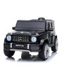 Elektrické autíčko Mercedes G63 12V, čierne, Jednomiestné sedadlo, Lítiová batéria, 2,4 GHz DO, USB, Bluetooth, Original licencia