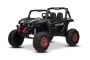 Elektrické autíčko NEW RSX 24V, Čierne, Pohon 4x4, Lítiová batéria, EVA kolesá, Odpružené nápravy, Dvojmiestne koženkové sedadlo, Diaľkový ovládač,  MP3 prehrávač so vstupom USB/AUX
