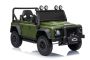 Elektrické autíčko Land Rover Defender 110 SVX 12V, zelené, 4X4 pohon, LED svetlá, predné aj zadné odpruženie kolies, 2.4 GHz diaľkové ovládanie, USB/Aux Vstup, Bluetooth, Lítiová batéria, 4 X 25W motor, ORIGINÁL licencia