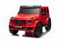 Elektrické autíčko Mercedes-Benz G63 AMG 4x4² Dvojmiestne 12V, červené, MP3 Prehrávač s USB/AUX vstupom, Pohon 4x4, Batéria 12V14Ah, EVA kolesá s odpružením, Koženkové sedadlá, Diaľkový ovládač, Licencované