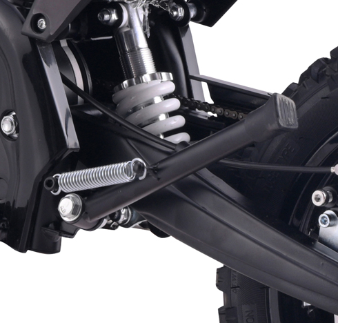 Nastaviteľná tuhosť odpruženia a bočný stojan